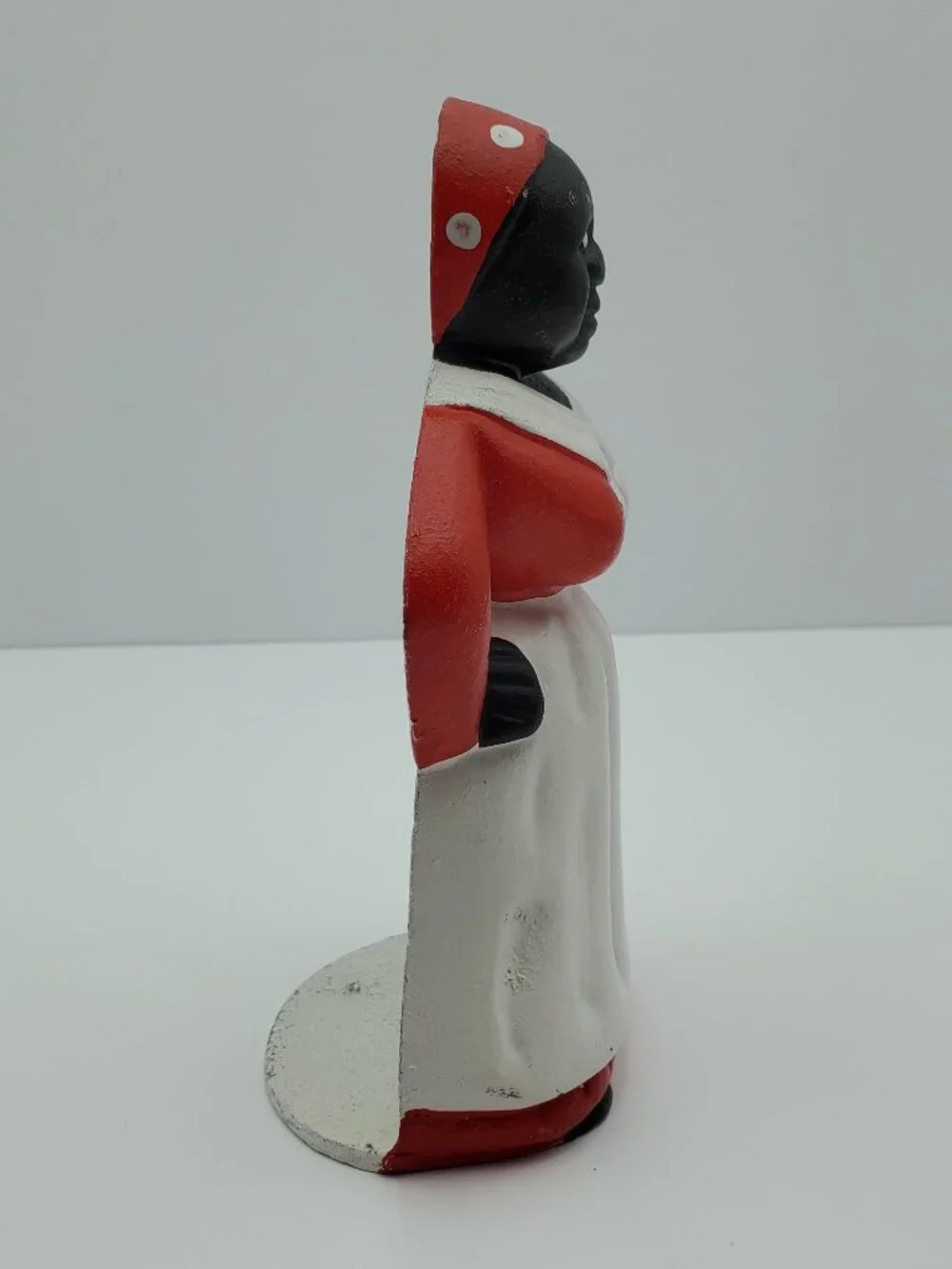 African American Maid Cast Iron Doorstop Americana Cast Iron Bookend